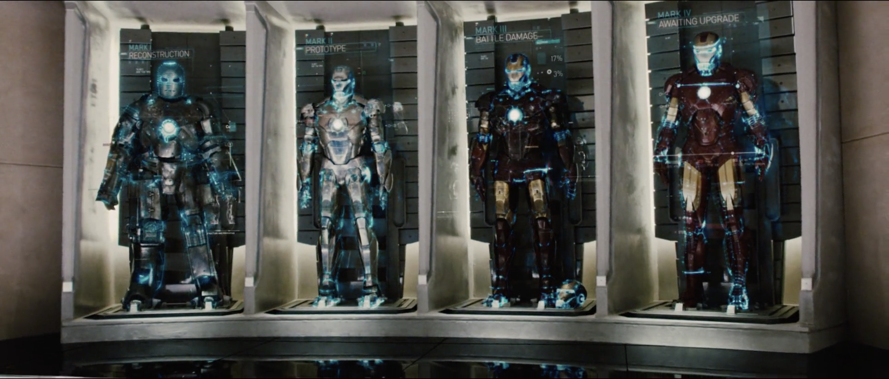 First Hall of Armors as seen in Iron Man 2.